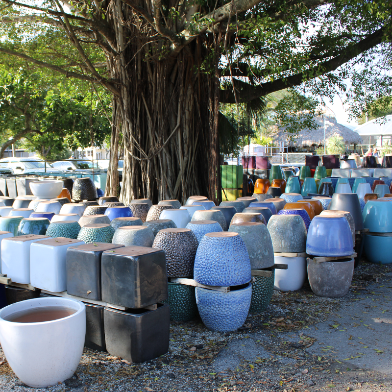 Miami largest selection of plant pots including ceramic pots, clay pots, large, small ceramic pots for outdoors and indoors gardens