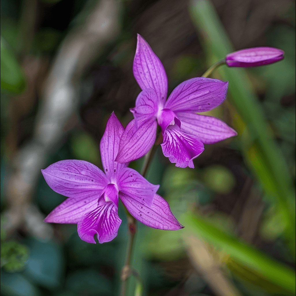 Vibrant purple ground orchid flowers for sale