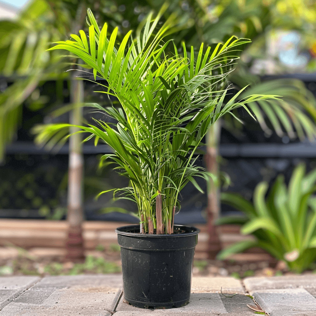 Coontie palm in pot for sale in a plant nursery in Kendall